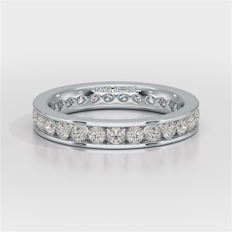 Simple Wedding Band 1.26 CT Lab Diamond Ring