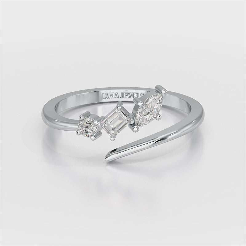 0.2 CT Multi Shape Lab Diamond Ring
