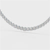 7.6 Carat Lab Diamond Round Riviere Necklace