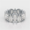 13.3 CT Pear Cut Full Eternity Lab Diamond Ring