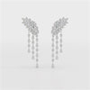 9 CT Pear Cut Lab Diamond Dangle Drop Earring
