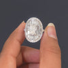 4.30 CT Radiant and Baguette Cut Diamond Illusion Cluster Ring