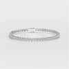 360 Video of 4.40 CT Pear Cut Diamond Bezel Tennis Bracelet White Gold