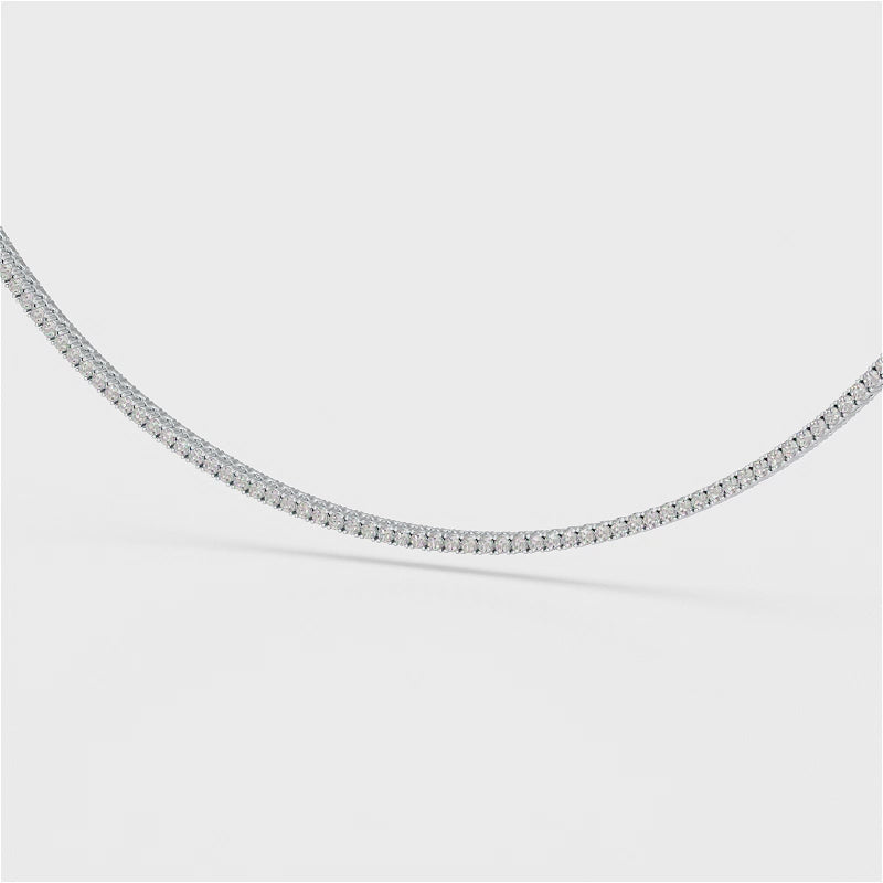 4.61 Carat Diamond Line Necklace