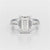 1.5 CT Lab Diamond Three Stone Emerald Cut Ring