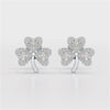1.30 CT Petal Earring with Pear and Rounds Cut Lab Diamonds