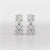 Simple Round Cut 6.34 CT Lab Diamond Drop Earring