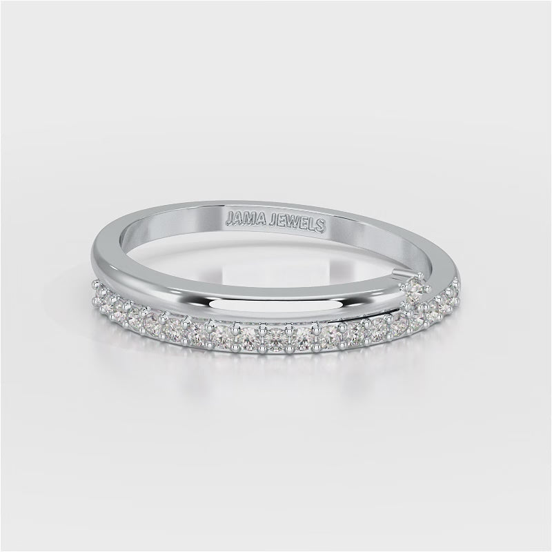 0.20 CT Round Cut Lab Diamond Split Ring