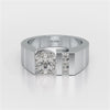 2.2 CT Round Cut Lab Diamond Men's Ring