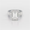 18.42 CT Emerald Cut Lab Diamond Solitaire Ring