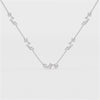 11 CT Lab Diamond Round Cut Chain Pendant