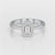 0.6 CT Simple Emerald Cut Lab Diamond Ring