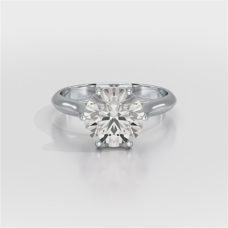 3 CT Solitaire Lab Grown Diamond Ring