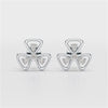 0.40 CT Lab Diamond Round Cut Petal Earring