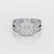 1.55 CT Cushion Cut Layered Halo Lab Diamond Ring