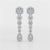 0.83 CT Lab Diamond Teardrop Dangle Earring