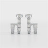 1.53 CT Lab Diamond Emerald Cut Earrings
