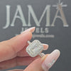 3.60 CT Emerald Cut Lab Diamond Halo Ring (Ready for Delivery)