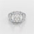 4.16 CT Round Cut Halo Engagement Lab Diamond Ring