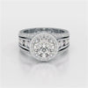 3.78 CT Round Cut Halo Lab Diamond Ring