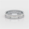 1.10 CT Baguette and Round Cut Diamond Eternity Ring