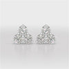 2 CT Three Stone Round Lab Diamond Earring