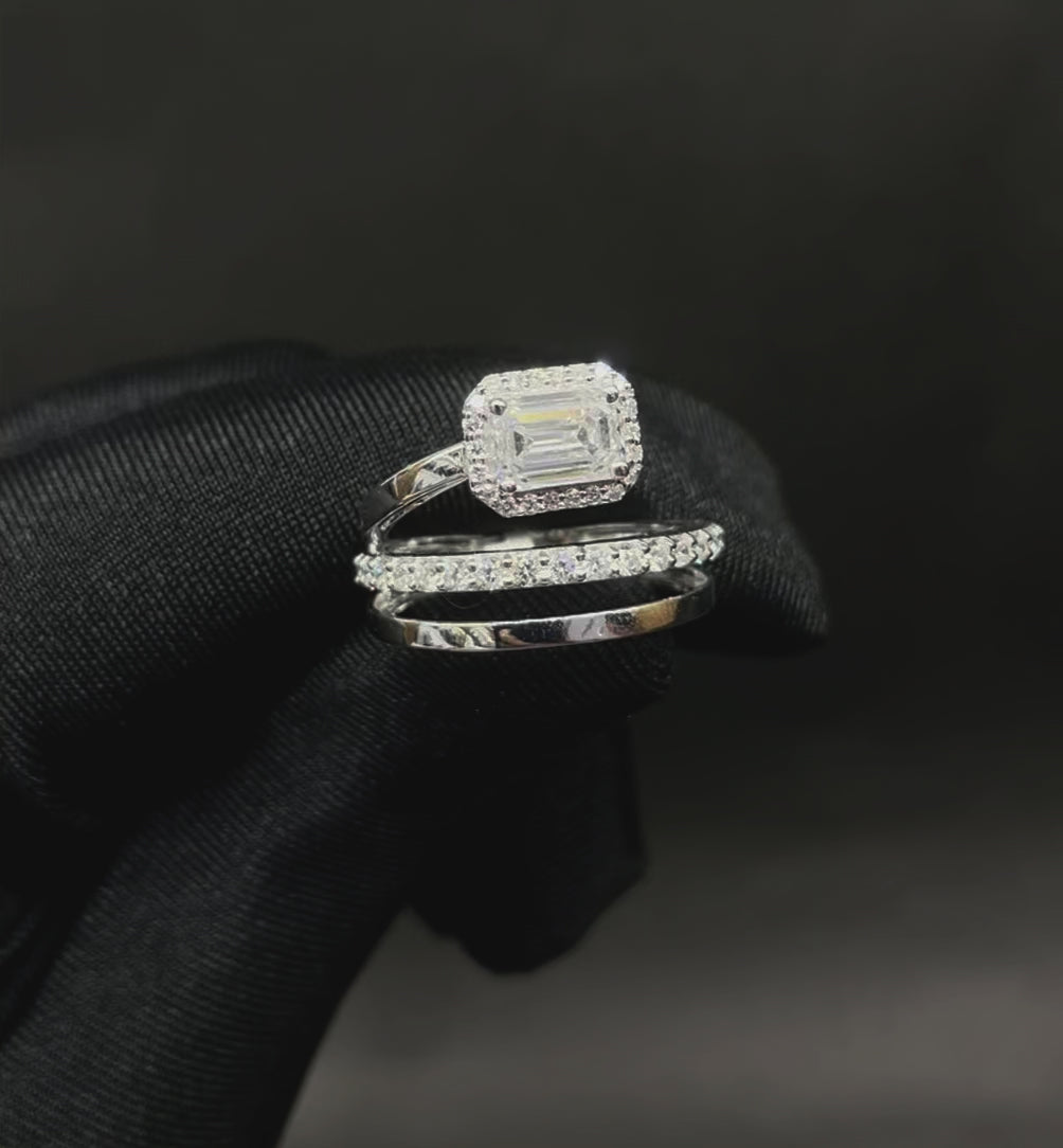 1.49 CT Emerald Cut Lab Diamond Ring (Ready for Delivery)