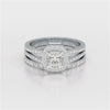 2.12 CT Cushion Cut Halo Lab Diamond  Ring