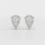 1.0 CT Pear Shaped Lab Diamond Stud Earrings