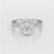 1.55 CT Round Cut Halo Lab Diamond Ring