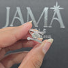 1.45 CT Pear Cut Bypass Ring with Round Lab Diamonds(Ready for Delivery)