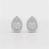 1.27 CT Lab Diamond Pear Cut Stud Earring