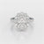 4 CT Oval Cut Halo Lab Diamond Ring
