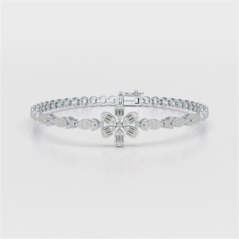 Baguette Cut 1.17 CT Lab Diamond Bracelet
