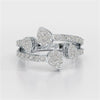 0.84 CT Layered Lab Diamond Wedding Ring