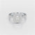 1.61 CT Cushion Cut Halo Lab Diamond Ring
