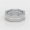 4.45 CT Baguette Cut Lab Diamond Men's Ring