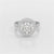 4.32 CT Round Cut Halo Lab Diamond Ring