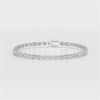 5.25 CT Oval Cut Diamond Bezel Tennis Bracelet White Gold 360 Video