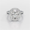 9.77 CT Cushion Cut Halo Lab Diamond Ring