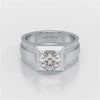 2.42 CT Round Shape Lab Diamond Men's Ring