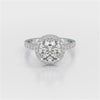 2.5 CT Round Cut Halo Lab Diamond Ring