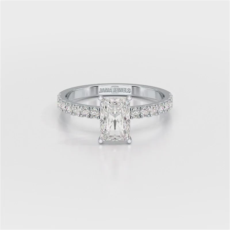 1.88 CT Radiant Cut Lab Diamond Ring