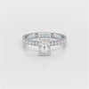 1.88 CT Radiant Cut Lab Diamond Ring