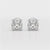 1 CT Cushion Lab Diamond Stud Earrings