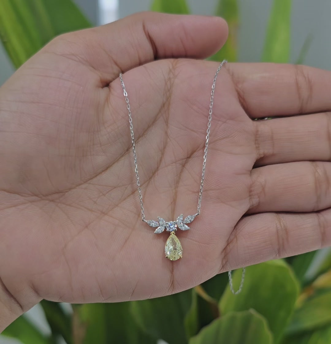 1.40 CT Multi Shape Diamond Chain Pendant (Ready for Delivery)