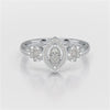 Marquise Cut 0.5 CT Lab Grown Diamond Ring