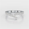 0.55 CT Round Cut Simple Lab Diamond Ring