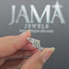 1.25 CT Spiral Shape Ring with Round Cut Lab Diamonds(Ready for Delivery)
