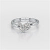 0.65 CT Marquise & Round Cut Lab Diamond Cluster Ring